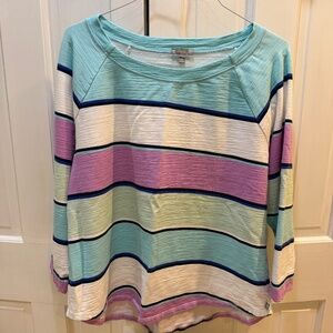 Talbots Plus Long Sleeve Terry SPF 50 t-shirt